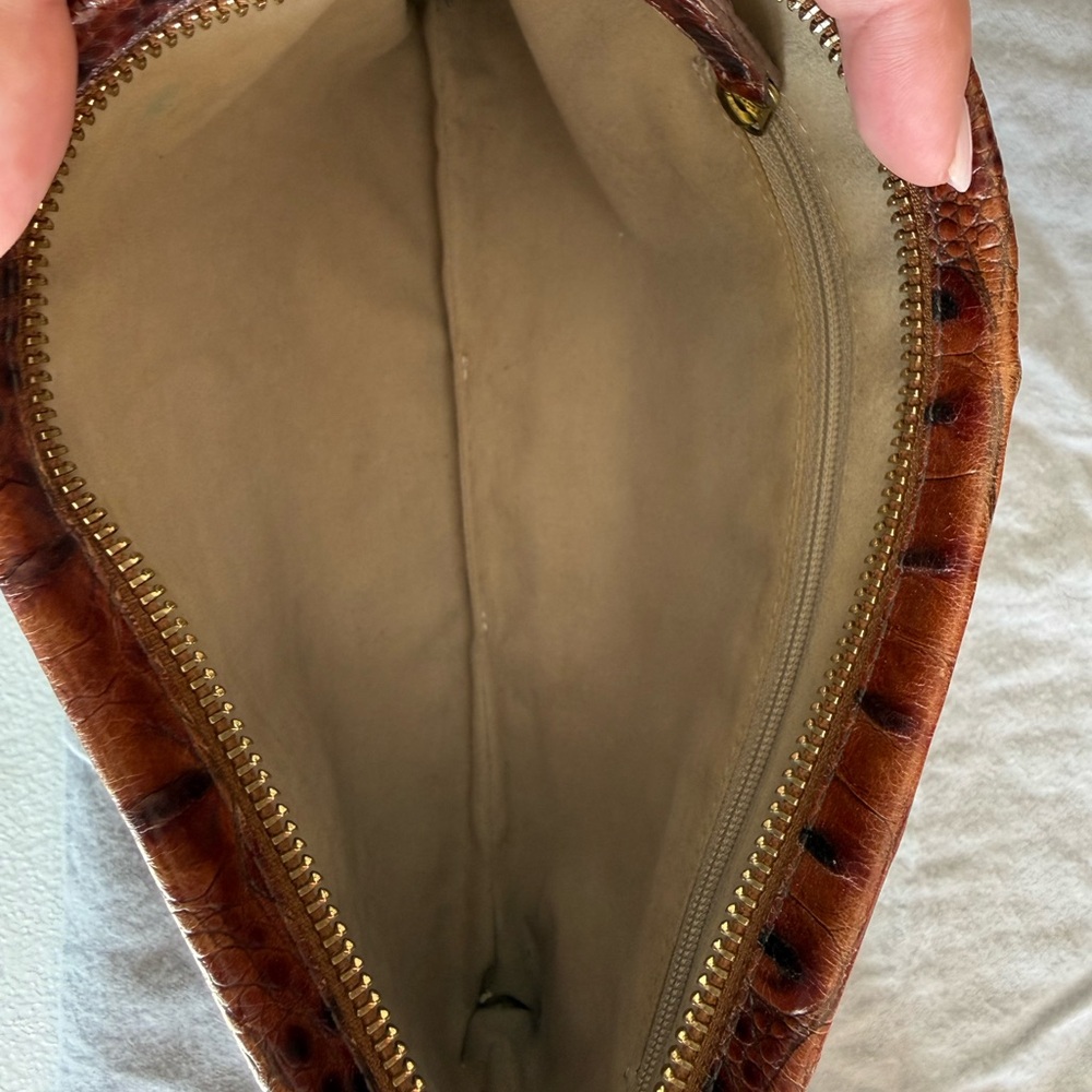 Brahmin Tan Crocodile Embossed Wristlet - Picture 6 of 6
